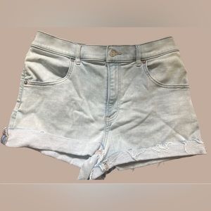 High Rise Denim Shorts